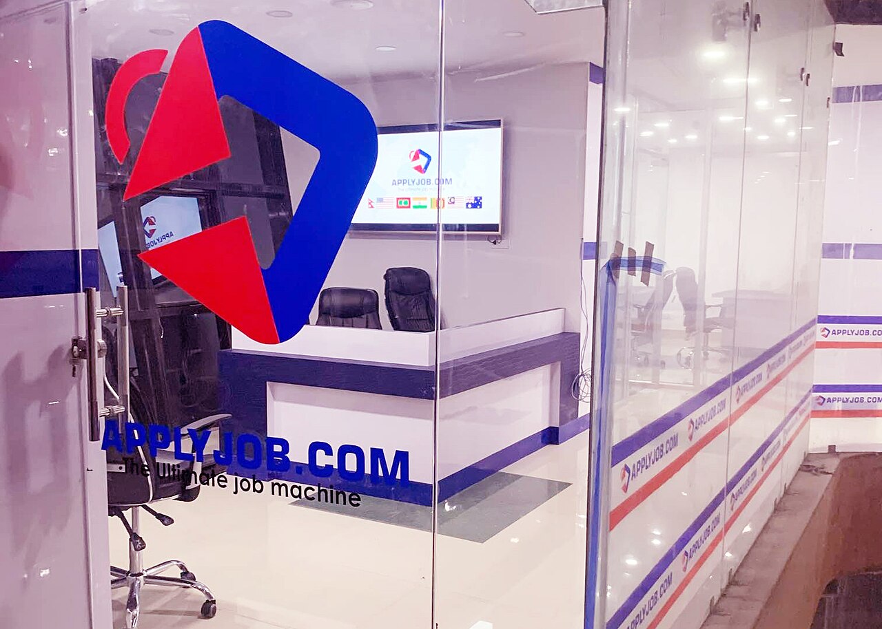 Interior of the Applyjob employment agency office