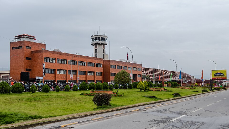 Tribhuvan International Airport in Kathmandu